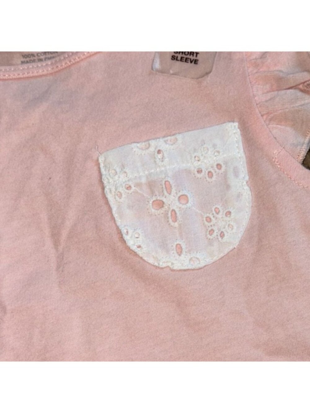 First Impressions infant/toddler girls short sleeve shirt-pink-size 18 months-NW - Picture 2 of 5